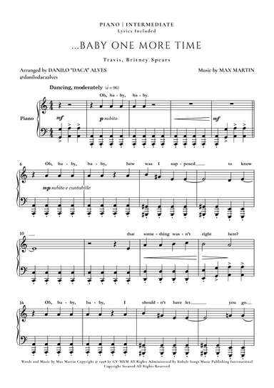 ...baby One More Time (arr. Danilo "Daca" Alves)