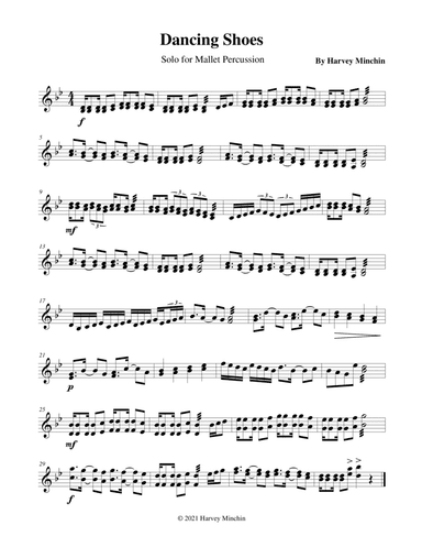 Dancing Shoes for Solo Mallet Percussion