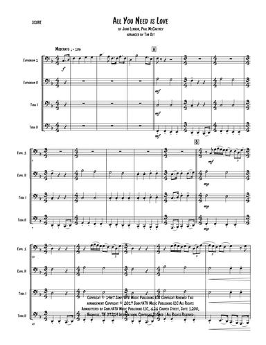 All You Need Is Love (arr. Tim Olt)