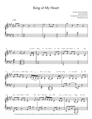 King Of My Heart (arr. Cherylynmusic)