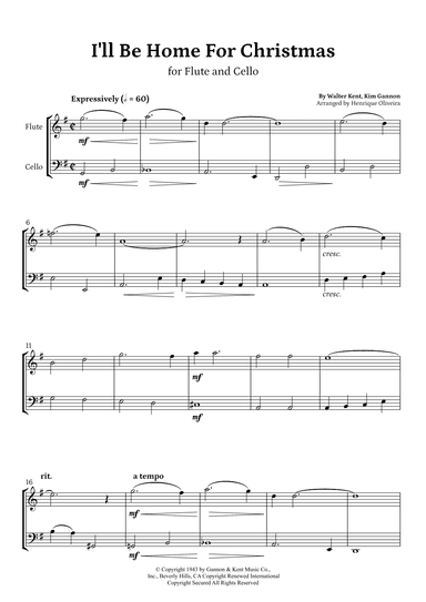 I'll Be Home For Christmas (arr. Henrique Oliveira)