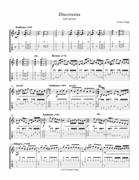 Discoveries (solo guitar)