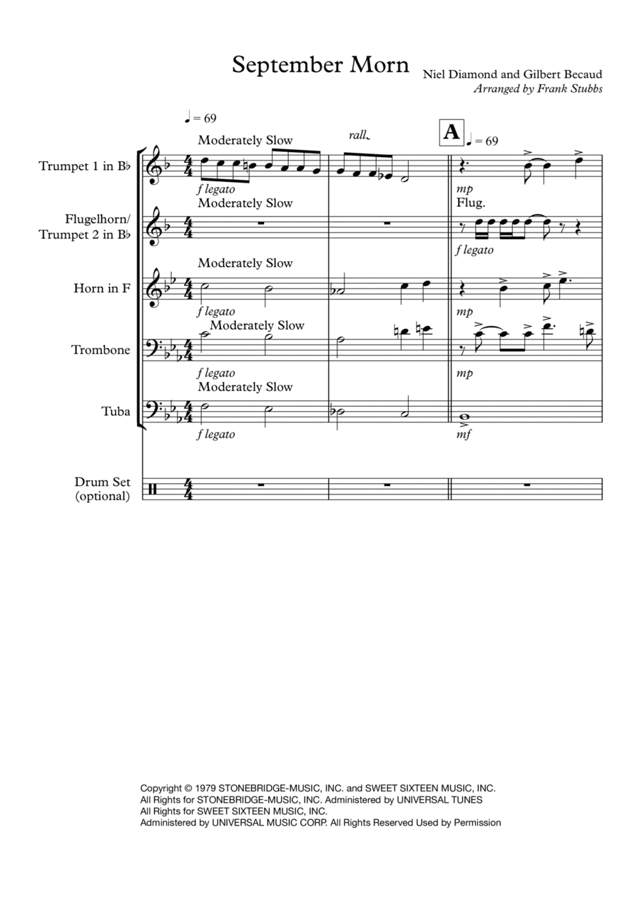 September Morn (arr. Frank Stubbs)