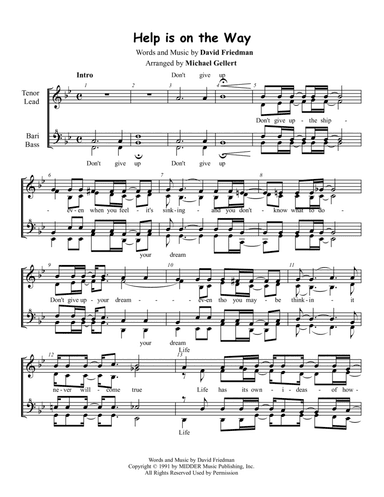 Help Is On The Way (arr. Michael Gellert)