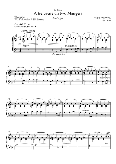 A Berceuse on two Mangers