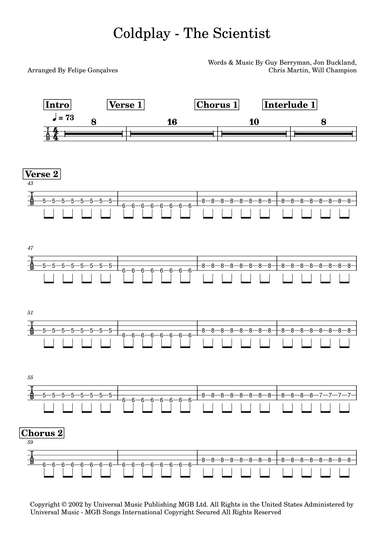The Scientist (arr. Felipe Gonçalves)