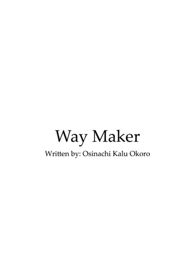 Way Maker (arr. mcbleke)
