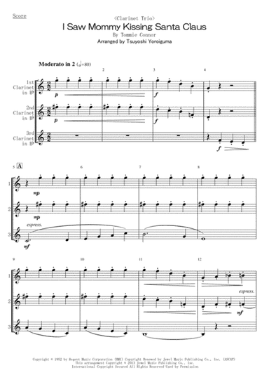 I Saw Mommy Kissing Santa Claus (arr. Tsuyoshi Yoroiguma)