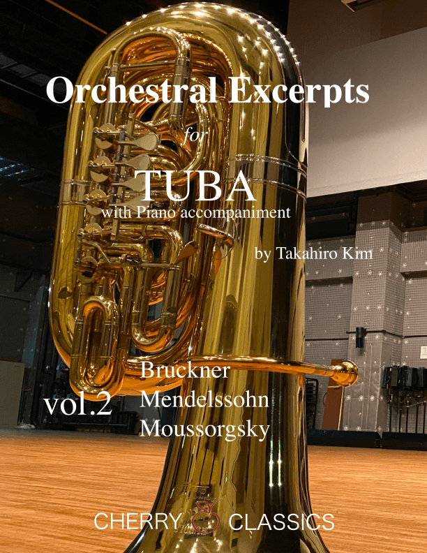 Orchestral Excerpts for Tuba with Piano accompaniment, Volume 2 - Score Only (arr. Takahiro Kim)