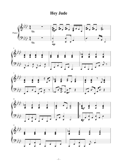 Hey Jude (arr. John Lennon)
