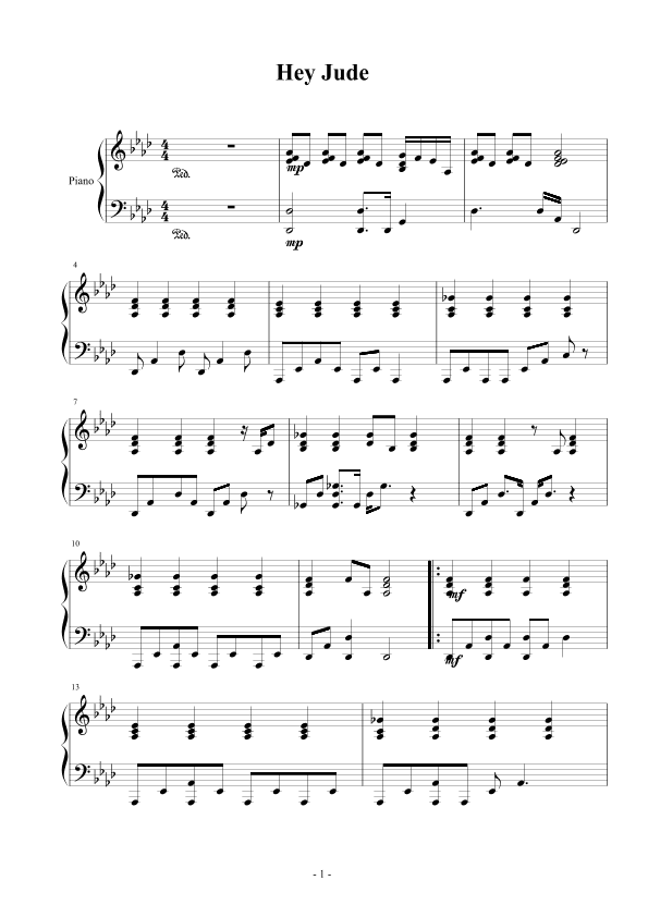 Hey Jude (arr. John Lennon)