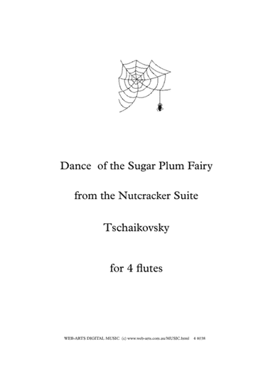 DANCE of the SUGAR PLUM FAIRY for 4 flutes - TSCHAIKOVSKY (arr. WEB-ARTS Digital Music)