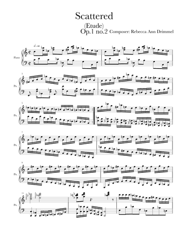 Scattered (Etude) Op.1 no.2
