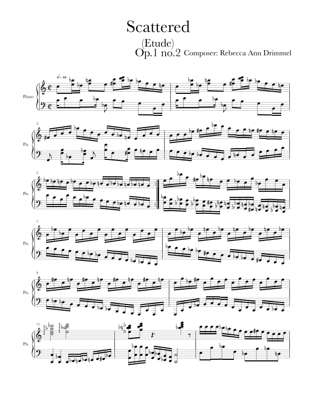 Scattered (Etude) Op.1 no.2
