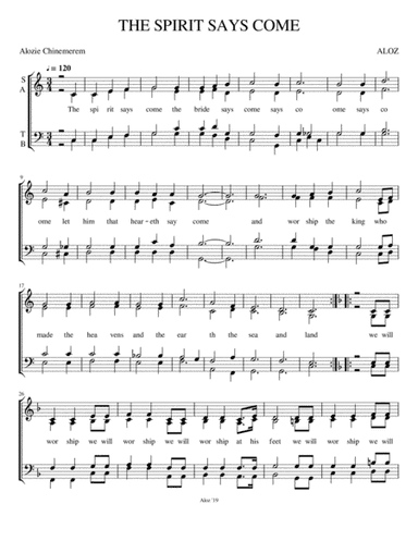 The Spirit Says Come