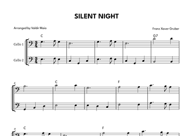 Silent Night - Cello Duet (arr. Valdir Maia)