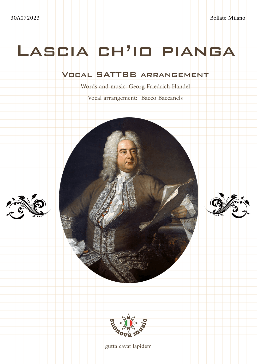 Lascia ch'io pianga for SATB (SATTBB) (arr. Bacco Baccanels)