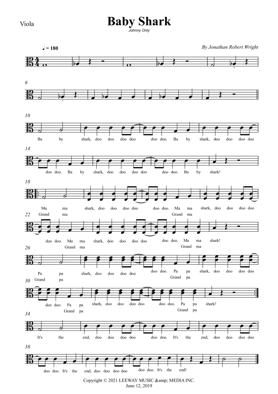 Baby Shark (arr. Wesley S. SIlva)