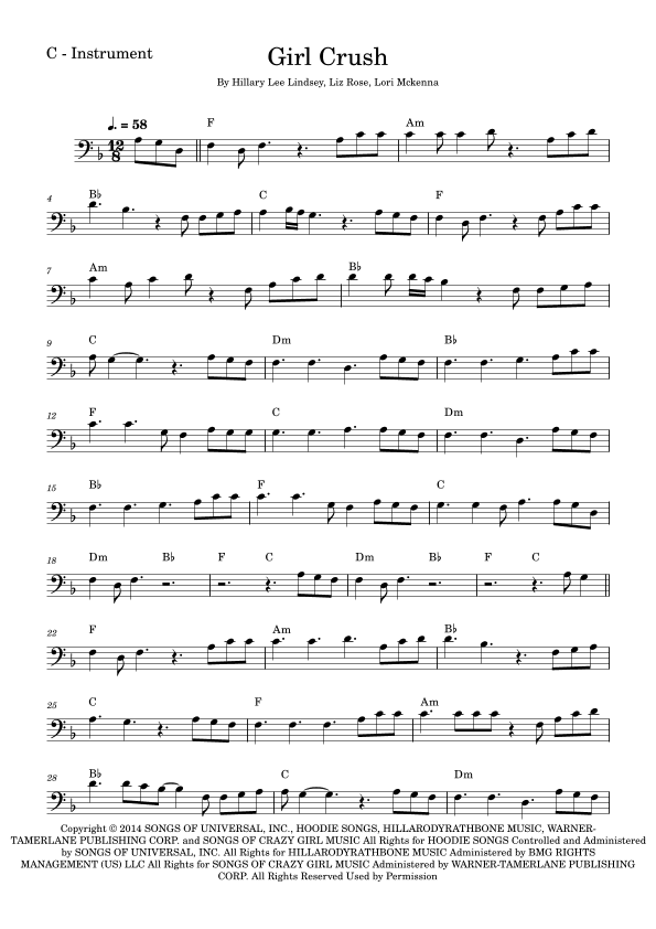Girl Crush (arr. Fabio Eduardo de Oliveira)