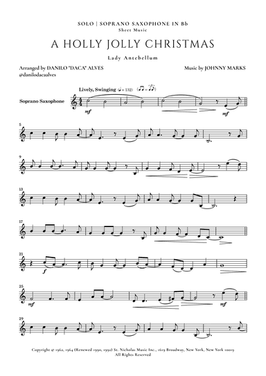 A Holly Jolly Christmas (arr. Danilo “Daca” Alves)