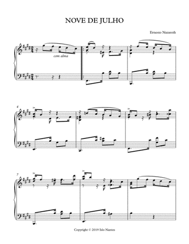 NOVE DE JULHO (arr. Islo Nantes)