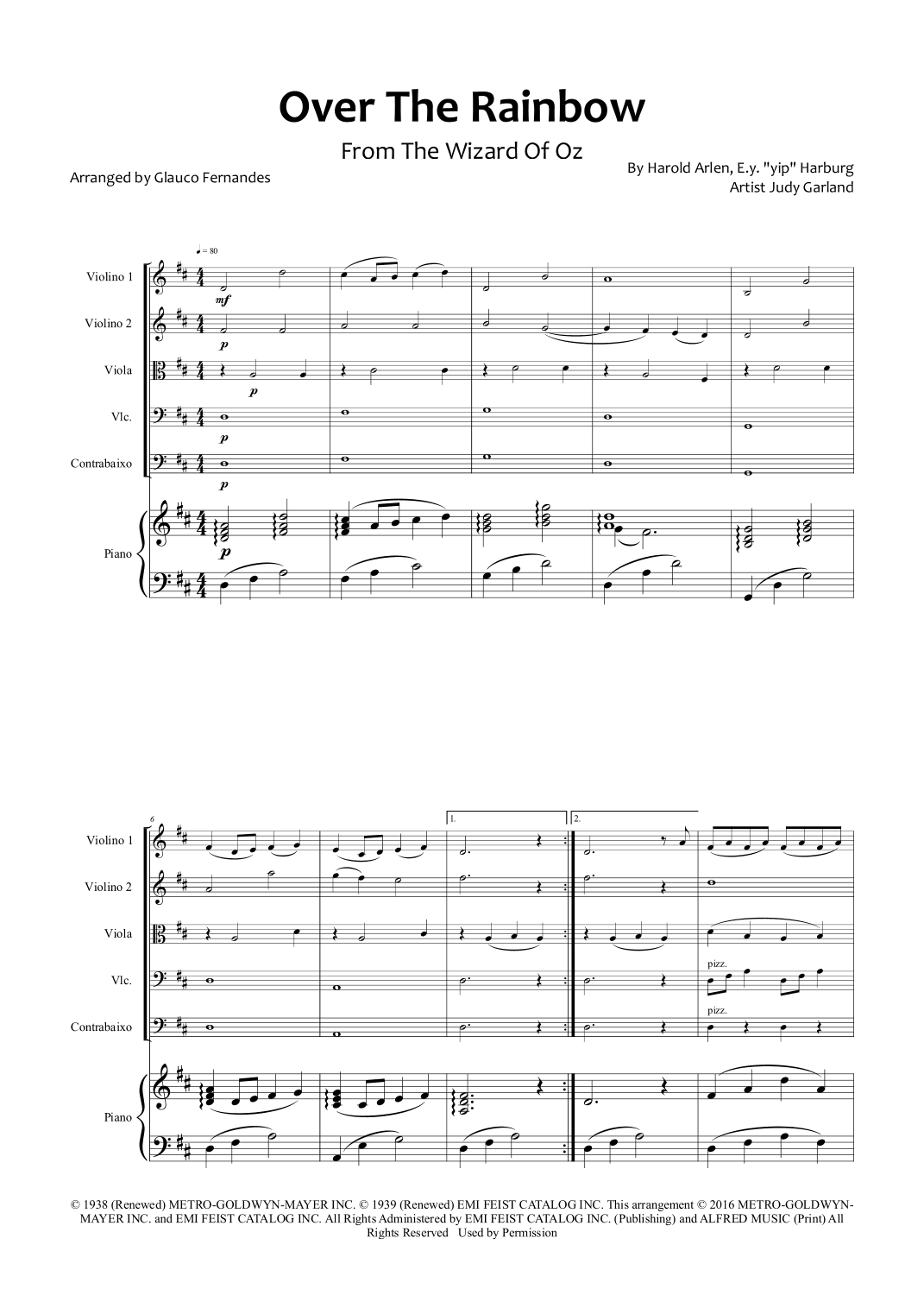 Over The Rainbow (arr. Glauco Fernandes)