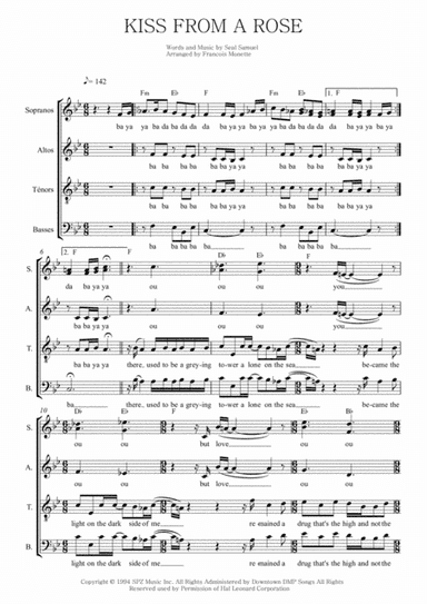 Kiss From A Rose (arr. Francois Monette)
