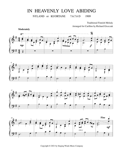 In Heavenly Love Abiding (NYLAND) (arr. Richard Giszczak)