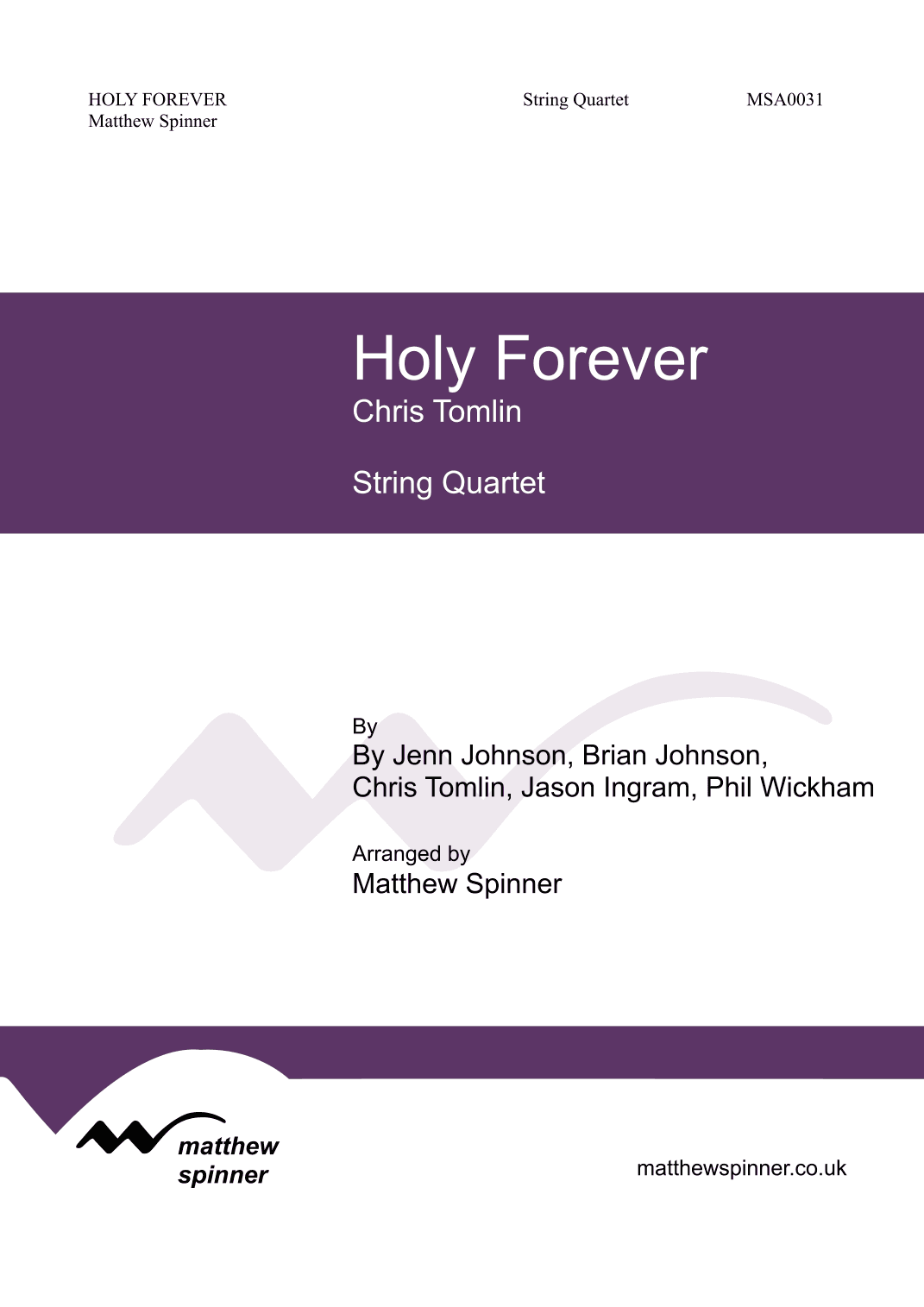 Holy Forever (arr. Matthew Spinner)