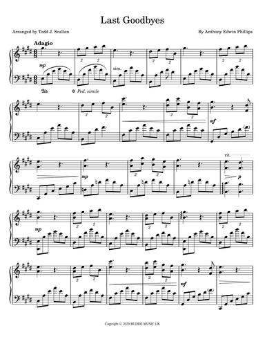 Last Goodbyes (arr. Todd J. Scallan)