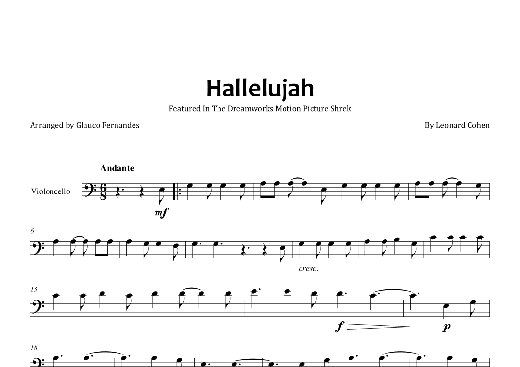 Hallelujah (arr. Glauco Fernandes)