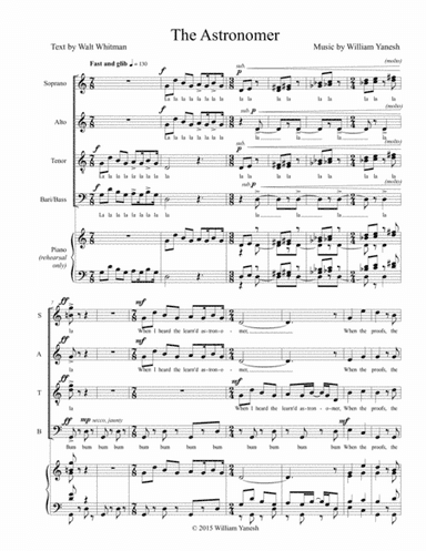 The Astronomer (William Yanesh, Walt Whitman)