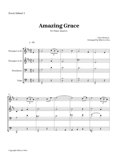 Amazing grace (arr. Márcio Silva)