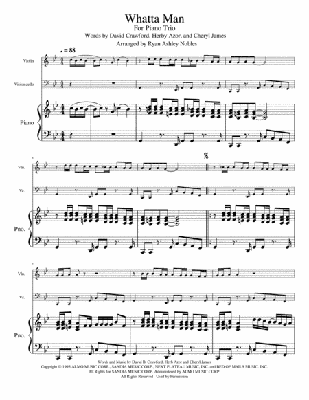 Whatta Man (arr. Ryan Ashley Nobles)