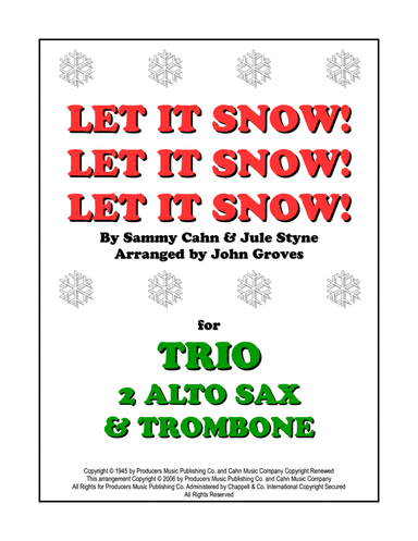 Let It Snow! Let It Snow! Let It Snow! (arr. John Groves)