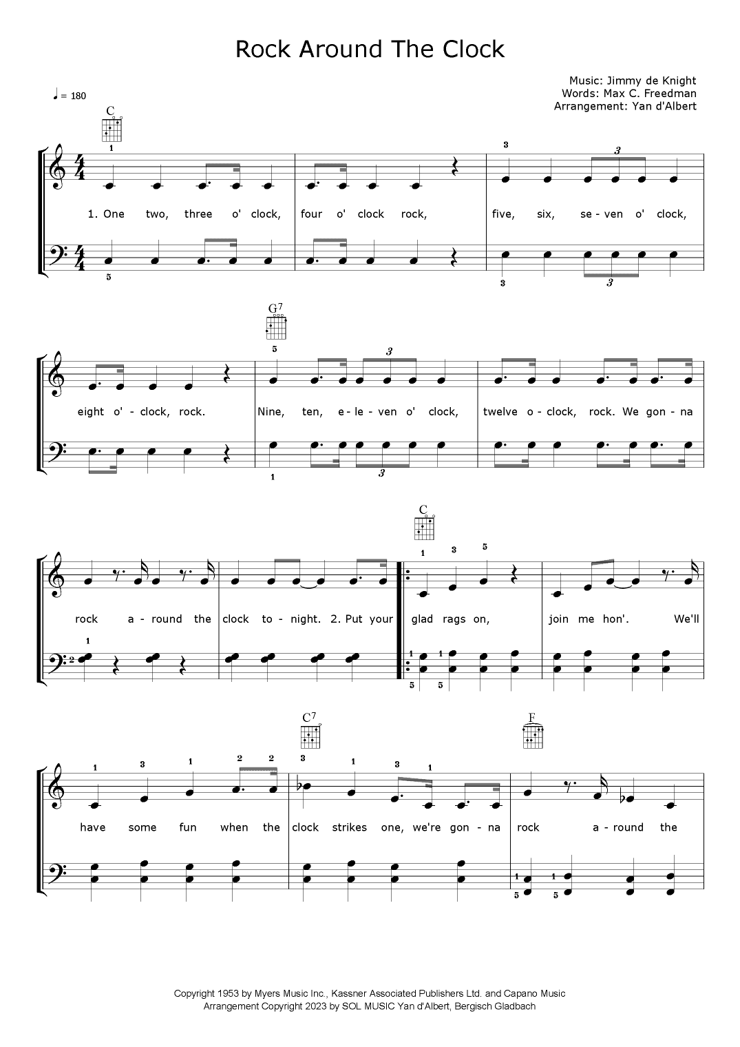 Rock Around The Clock (arr. Yan d'Albert)