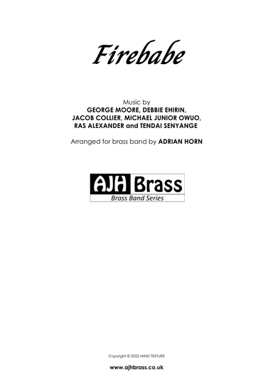 Firebabe (amazon Music Version) (arr. Adrian Horn)
