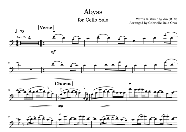 Abyss (arr. Gabrielle Dela Cruz)