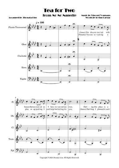 Tea For Two (arr. Jhonata Lino)