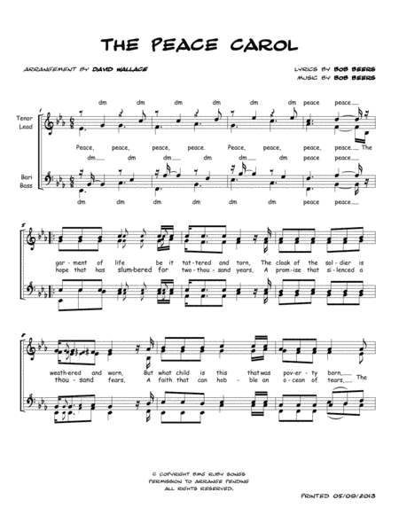The Peace Carol (arr. David Wallace)