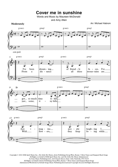 Cover Me In Sunshine (arr. Michael Habrom)