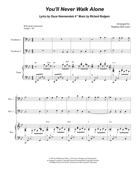You'll Never Walk Alone (arr. Stephen DeCesare)