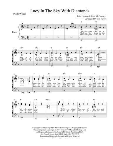 Lucy In The Sky With Diamonds (arr. Bill Hayes)
