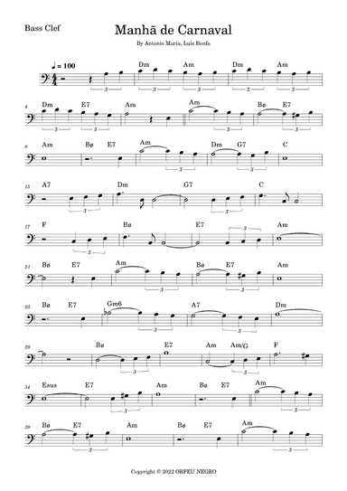 Manha De Carnaval (arr. Fabio Eduardo de Oliveira)