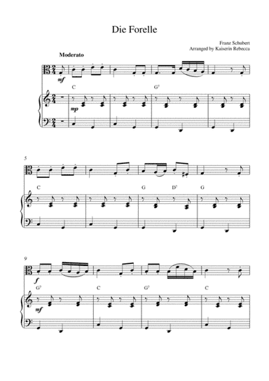 Die Forelle (D.550) (arr. Kaiserin Rebecca)