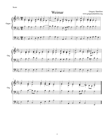 Weimar - This is Our Accepted time - Alternate Harmonization