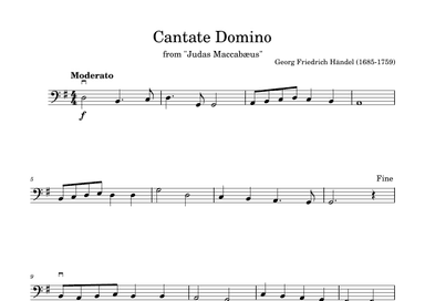 Cantate Domino in G (arr. Diego Marques)