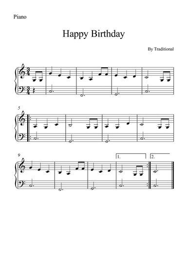 Happy Birthday (arr. Wesley S. SIlva)