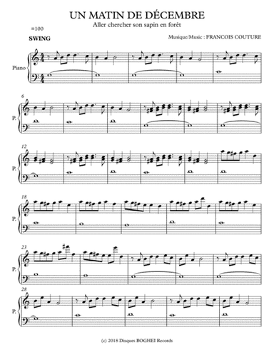 UN MATIN DE DÉCEMBRE - Aller chercher son sapin en forêt