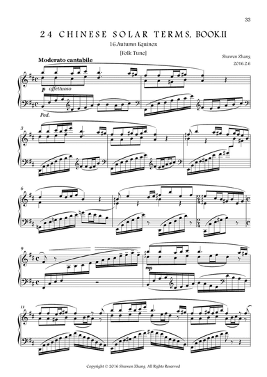 24 Chinese Solar Terms,Bk.2,No.16: Autumn Equinox